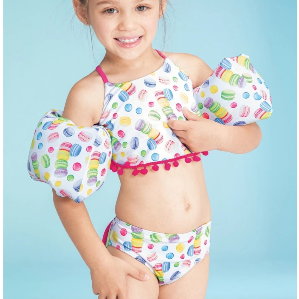 Planet Sea Macarons & Pom Poms 2 pc Swim Suit